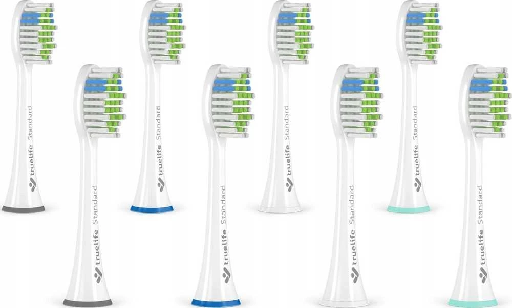 „TrueLife SonicBrush“ UV galvutės, baltos standartinės 8 pakuotės