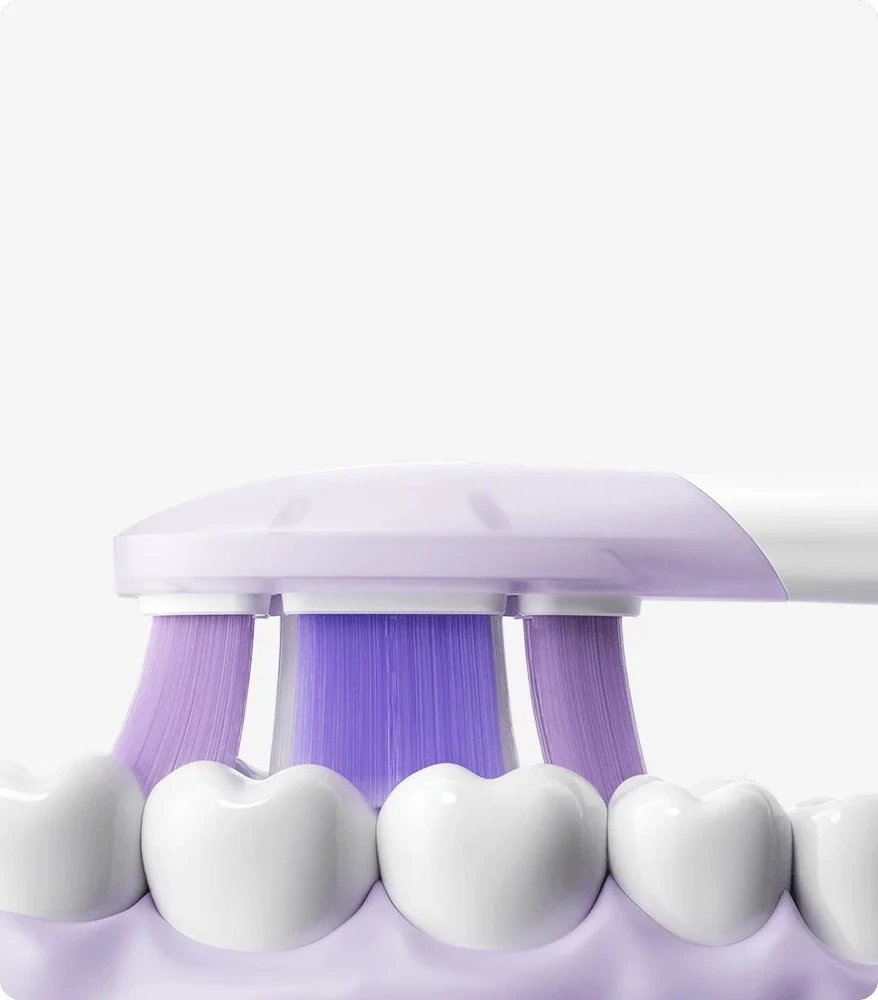 Xiaomi | Elektrinio dantų šepetėlio keičiamos galvutės su osciliaciniu efektu (minkštos), 3 vnt.