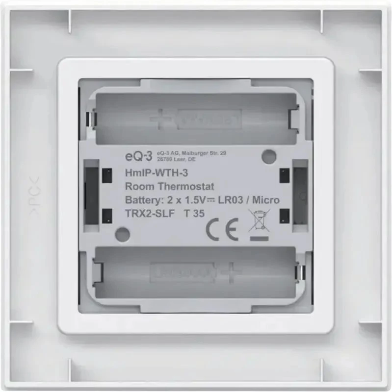 Kondicionierius eQ-3 EQ3 Homematic IP Sieninis termostatas su drėgmės jutikliu WTH-3 (162510A0)