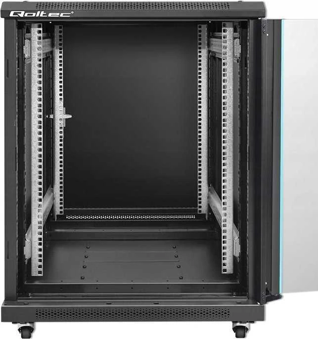 QOLTEC 54518 19 colių RACK spintelė / 15U / 600 x 600 x 855 / Plieninis korpusas