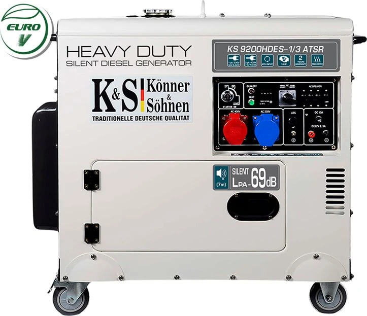 KÖNNER & SÖHNEN dyzelinis generatorius 7,0 kW 230 / 400 V KS 9200HDES-1/3 ATSR (EURO V)