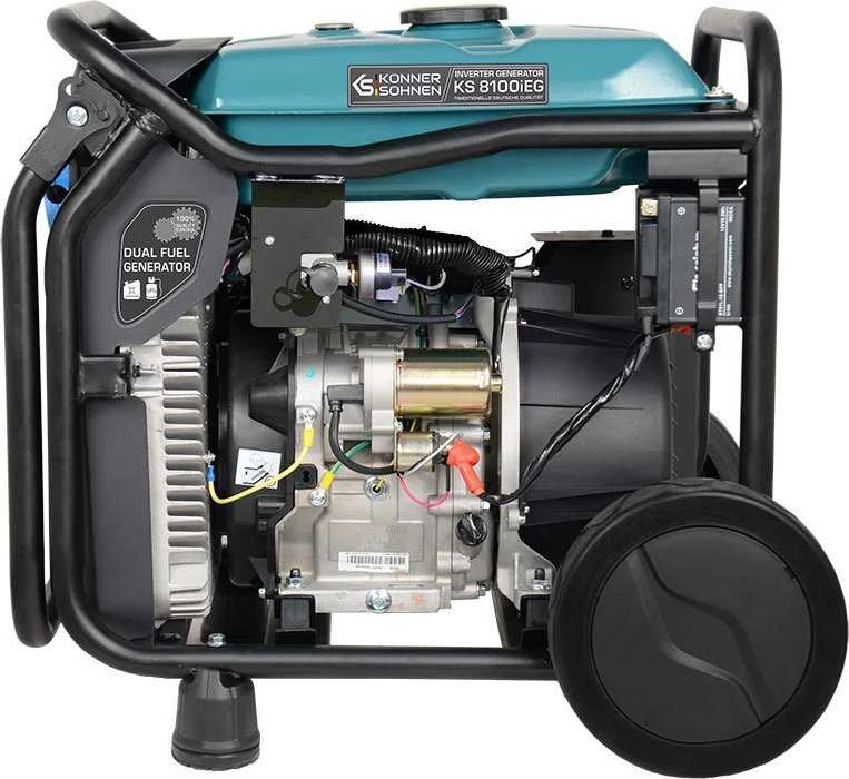 Könner & Söhnen benzininis/dujinis inverterinis generatorius KS8100iEG 8000W, el. paleidimas