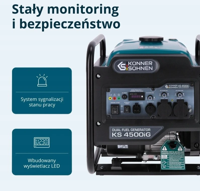 Konner & Sohnen Inverterinis generatorius KS 4500iG KONNER amp SOHNEN