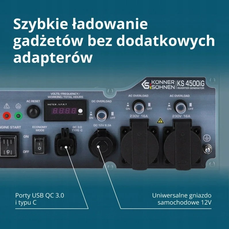Konner & Sohnen Inverterinis generatorius KS 4500iG KONNER amp SOHNEN