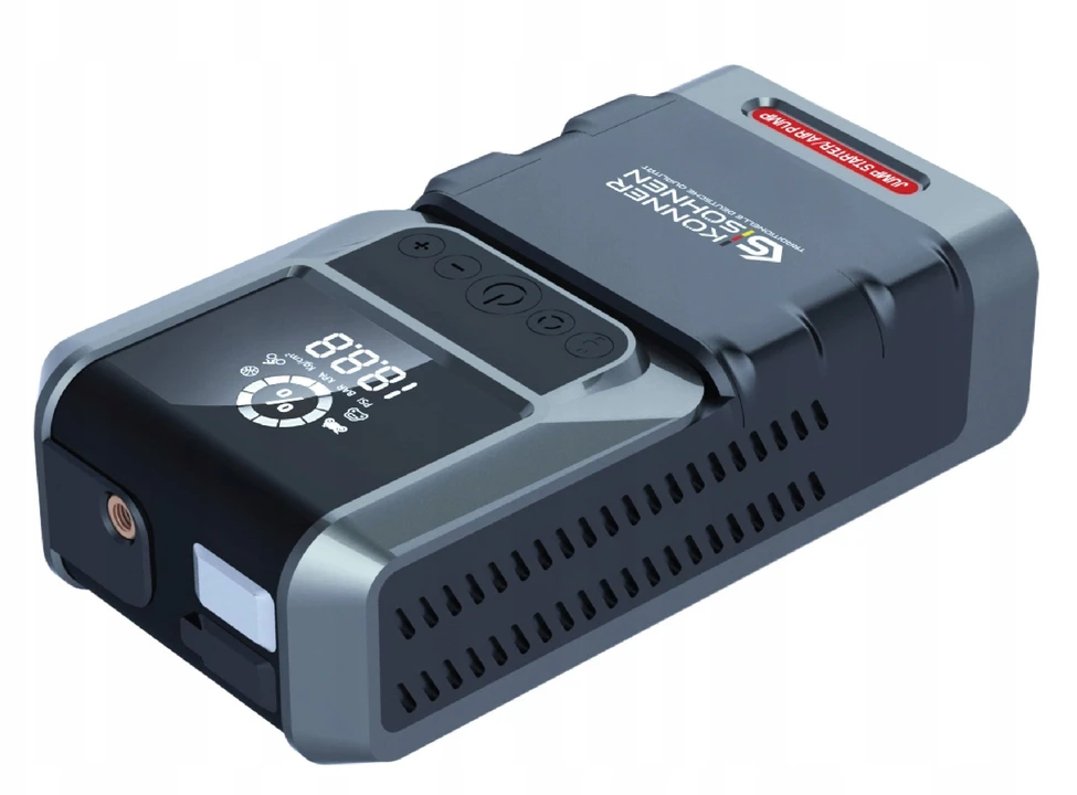 Konner & Sohnen KÖNNER&SÖHNEN Automobilio akumuliatoriaus paleidėjas (booster) / Išorinė baterija (powerbank)/ Kompresorius 1300A, KS JSP-1300