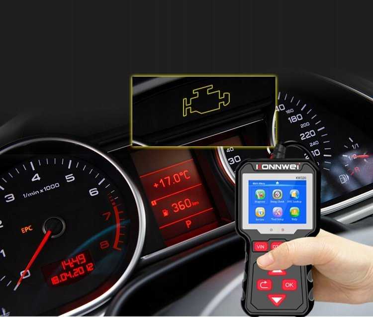 Miernik Diagnostinis matuoklis, OBD2 skaitytuvas Konnwei KW320
