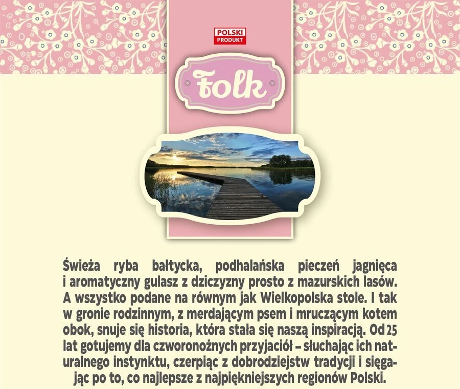 FOLK Kitten Delikatne danie dla malucha su cielęciną saszetka karma katei 85g