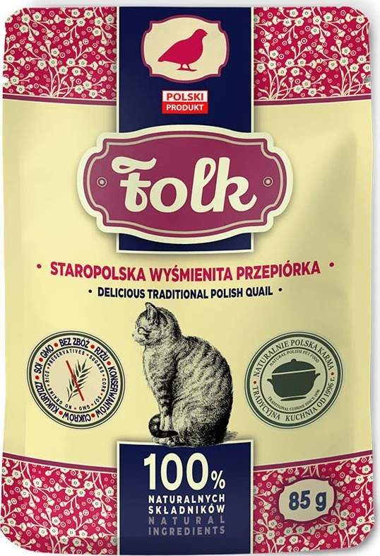 FOLK Delicious traditional polish quail – šlapias kačių maistas – 85g