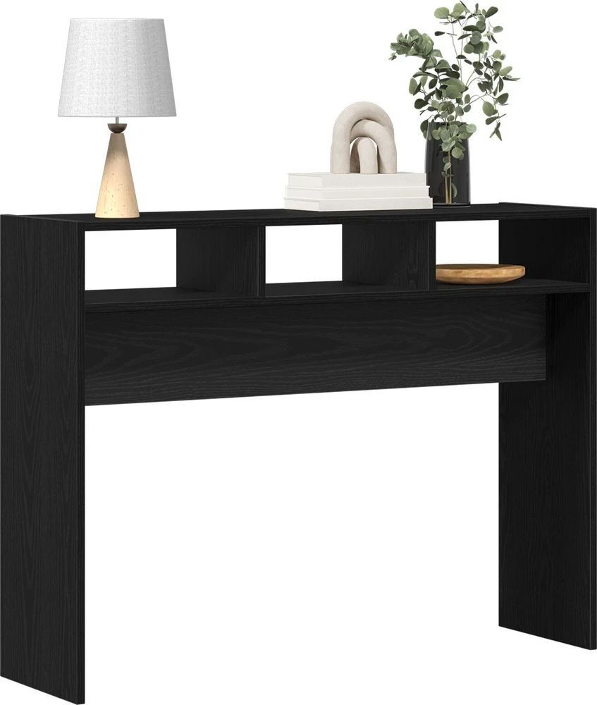 Konsolinis stalas Juodas ąžuolas 105 x 30 x 80 cm