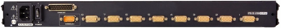 Konsolė KVM Aten 8 Port 17'' LCD KVMP Switch (CL5708M-NORDIC)