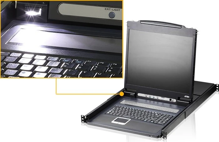 Aten | 16 prievadų PS/2-USB VGA 19" LCD KVM komutatorius | CL1316N