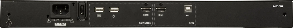 Valiklis Konsolė KVM Aten ATEN CL3700NW DE Short Gylis Single Rail 18.5''-LCD Console (USB HDMI) DE Layout