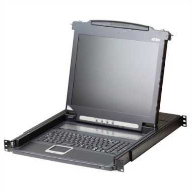 Konsolė KVM Aten Konsolė KVM ATEN CL1000N, 19 LCD, VGA, PS/2, układ amerykański