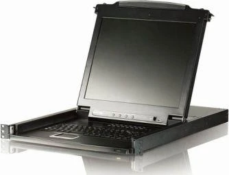 Aten | 8 prievadų PS/2-USB VGA 17" LCD KVM jungiklis su Daisy-Chain prievadu ir USB periferiniu palaikymu | CL5708M