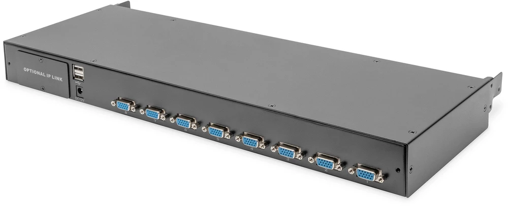 „Digitus DS-72221-2GE Rack Console“ 48,3 cm (19") 1920 x 1080 px Juoda 1U