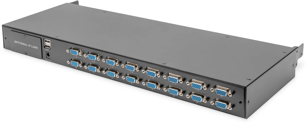 Konsolė KVM Digitus KVM 19'' TFT Konsole GE klaviatūra