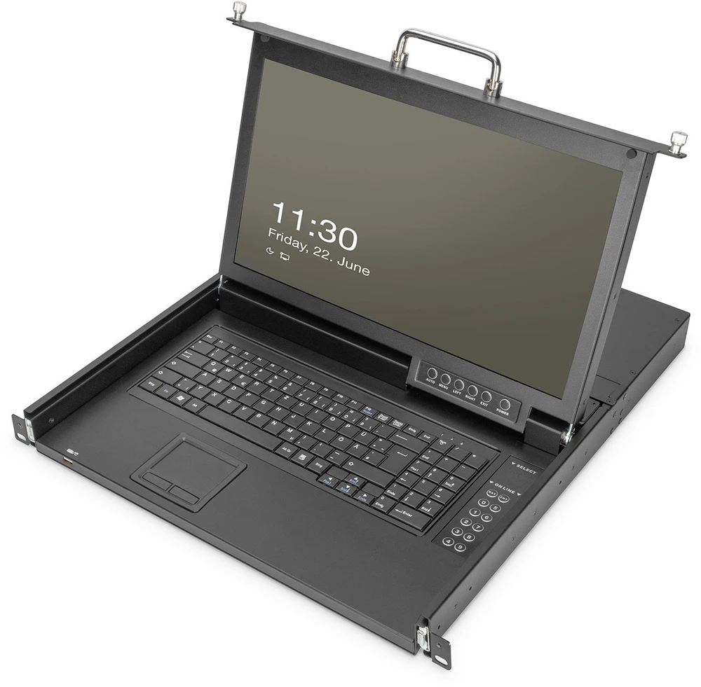 Konsolė KVM Digitus KVM 17'' TFT Konsolė GE Klaviatūra