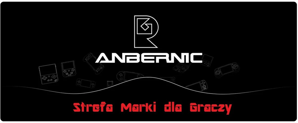 Retro gaming console ANBERNIC RG34XX Raudona