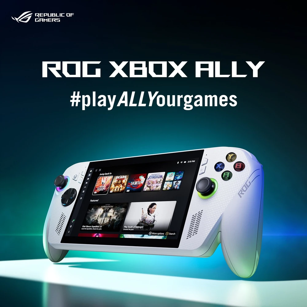 ASUS ROG XBOX Ally RC73YA-NH002W portable game console 17.8 cm (7") 512 GB Jutiklinis ekranas Wi-Fi Baltas