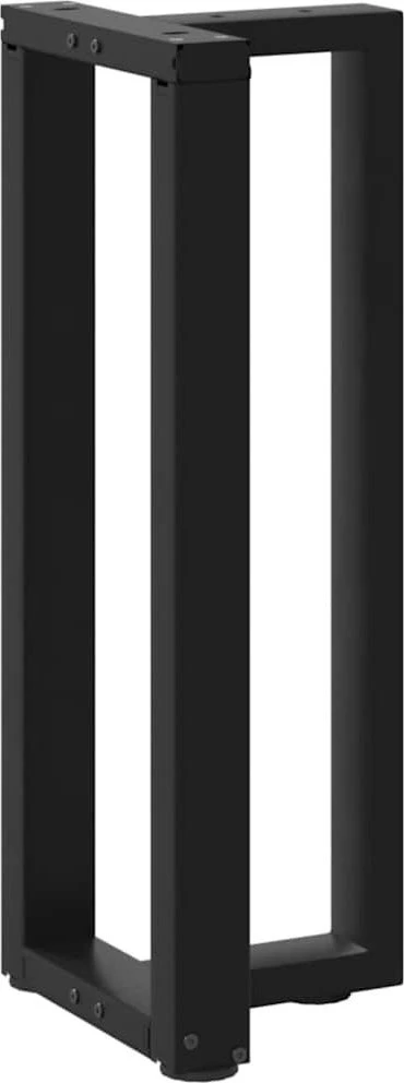 konsolės stalo kojos, T formos, 2 vnt., juoda, 20x28x(72-73)cm