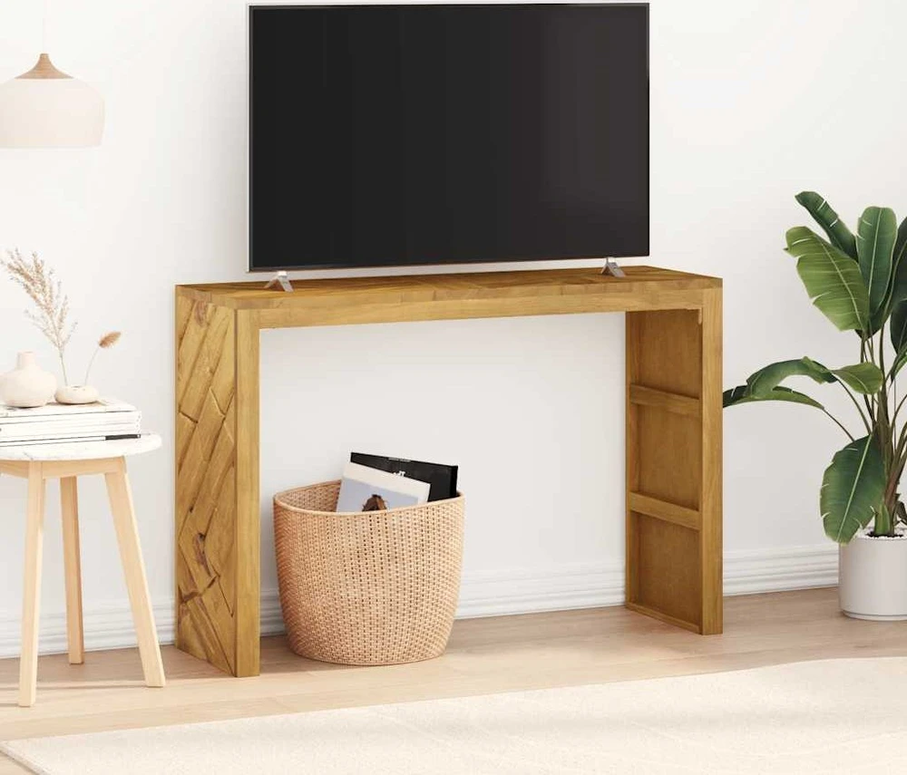 konsolinis stalas 110x35x75 cm medžio masyvo tiko