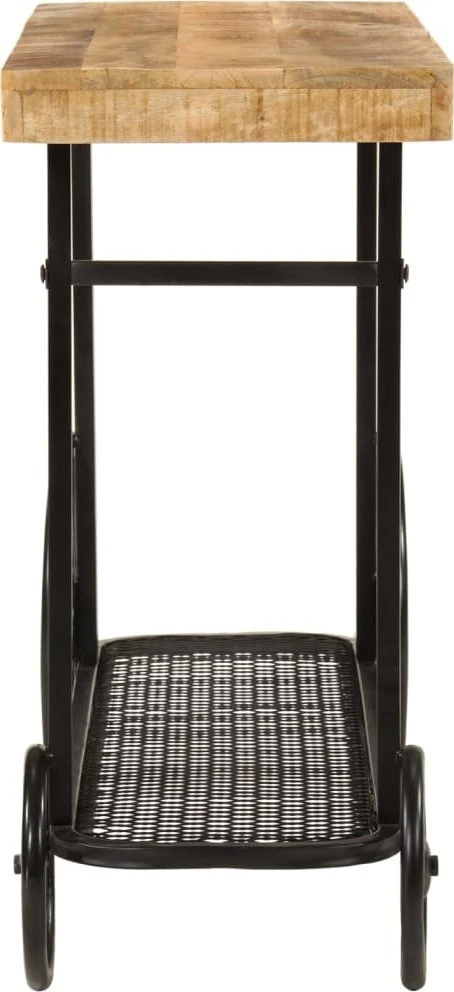 konsolinis stalas 112x36x76 cm medžio masyvo mango ir geležies