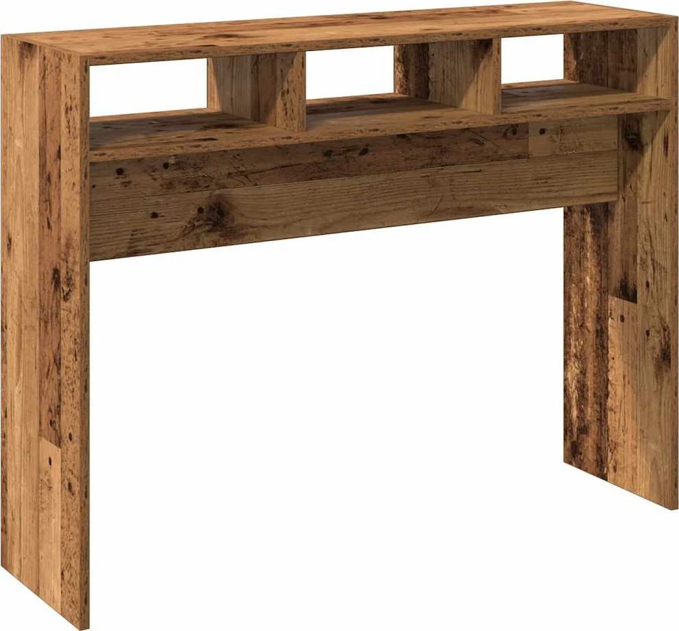 konsolinis stalas Senas medis 105x30x80 cm Inžinierinė mediena