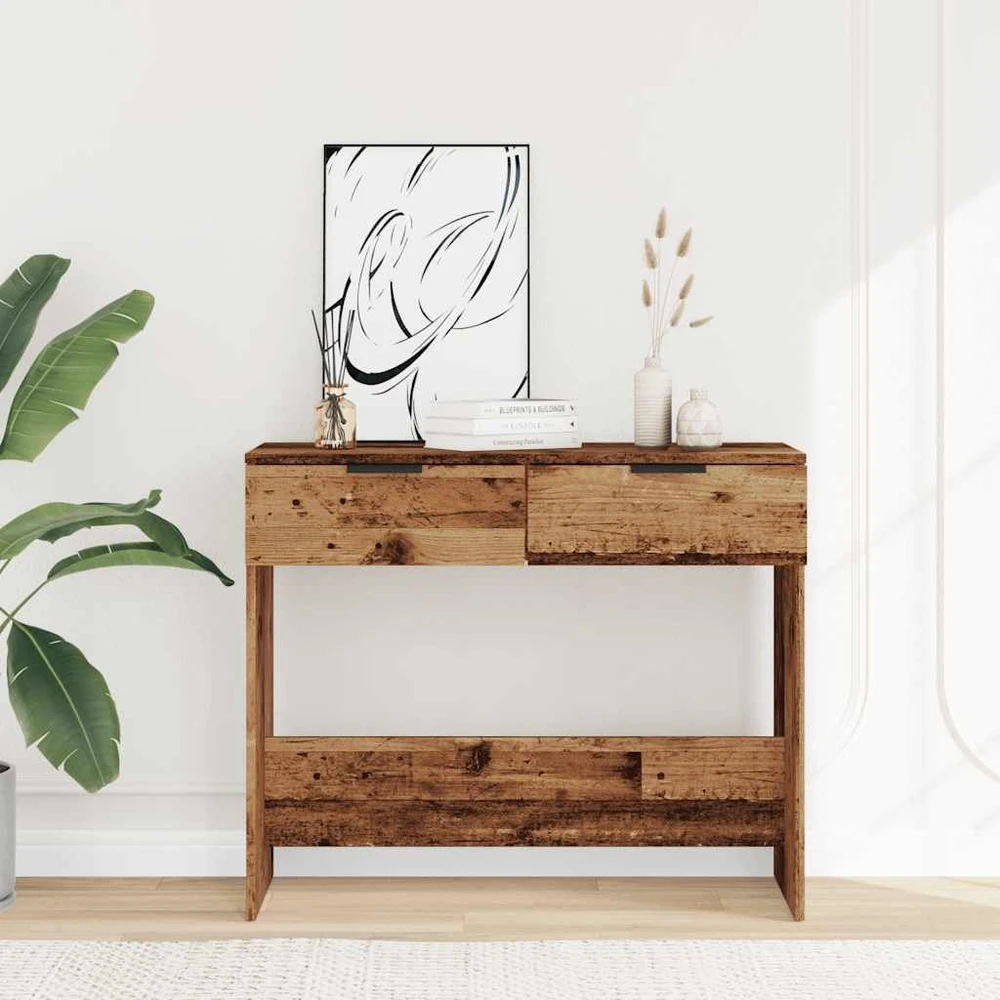 konsolinis stalas Senas medis 90x36x75 cm Inžinerinė mediena