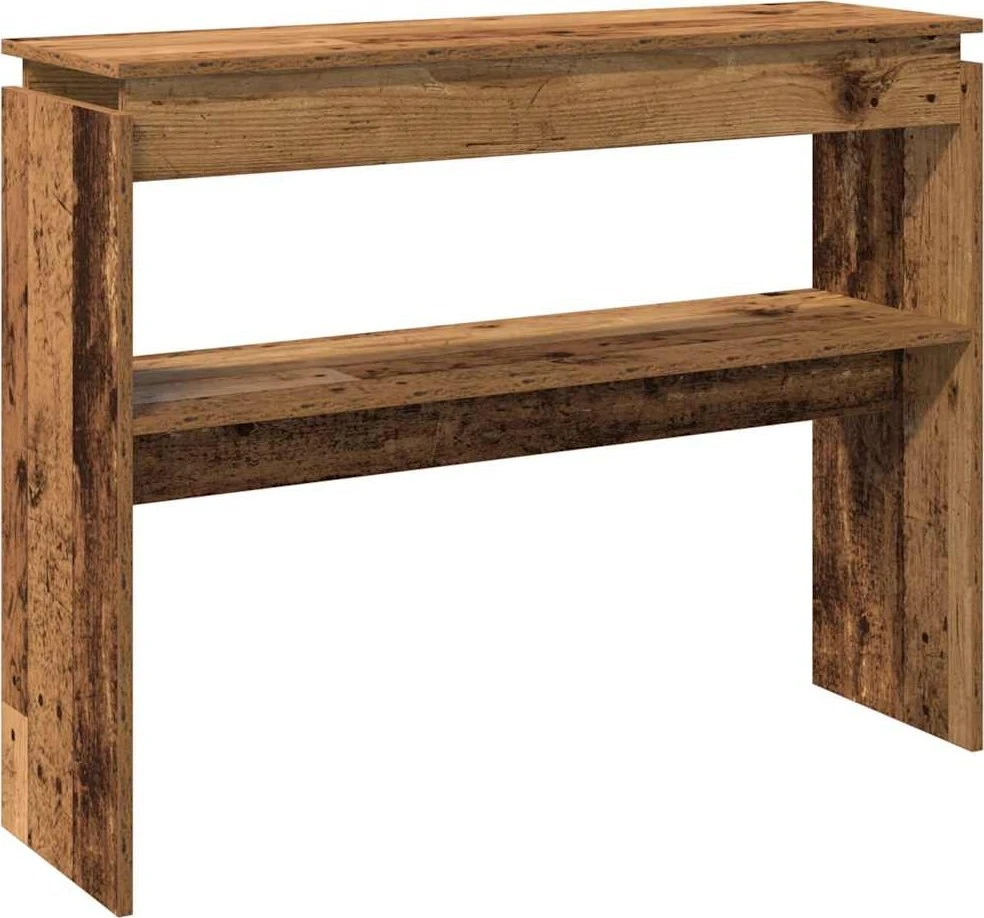 konsolinis stalas Senas medis 102x30x80 cm Inžinierinė mediena