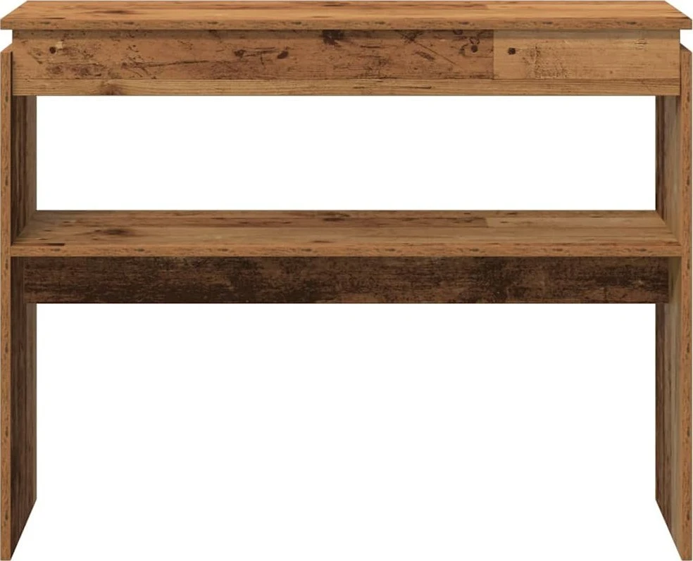 konsolinis stalas Senas medis 102x30x80 cm Inžinierinė mediena