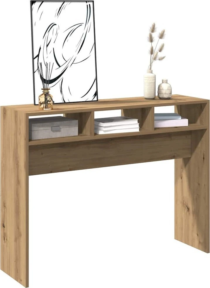 Konsolinis staliukas, artisano ąžuolo, 105x30x80cm, mediena
