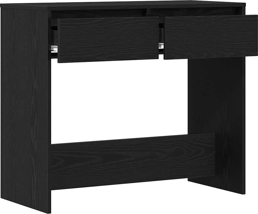 Konsolinis staliukas, juodo ąžuolo spalvos, 89x41x76,5 cm, inžinerinė mediena