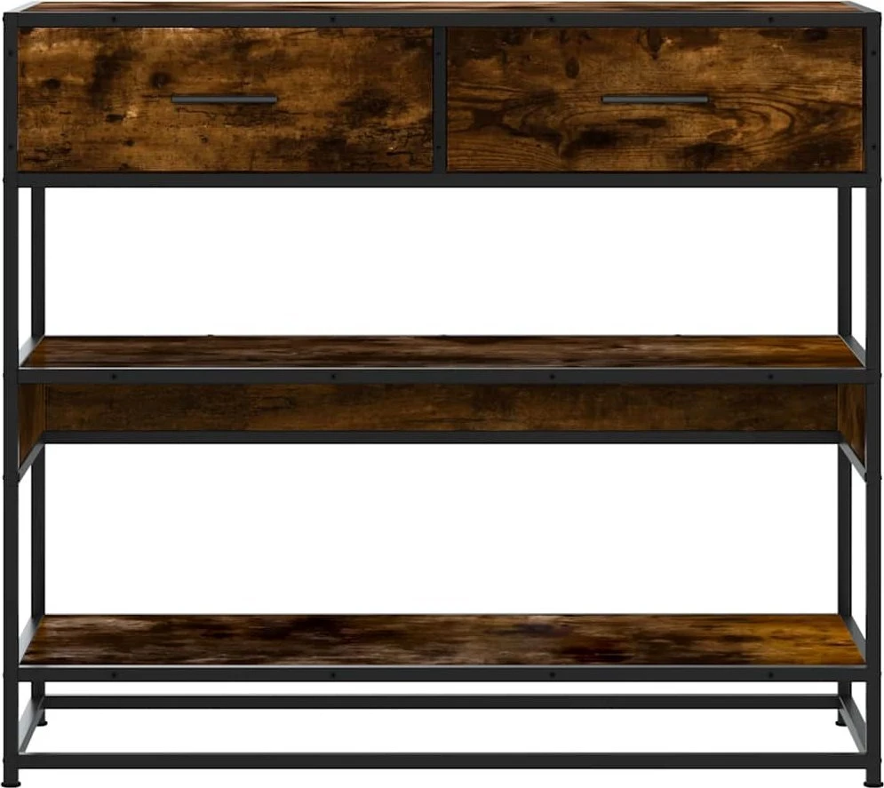 Konsolinis staliukas, dūminio ąžuolo, 90x35x80cm, mediena