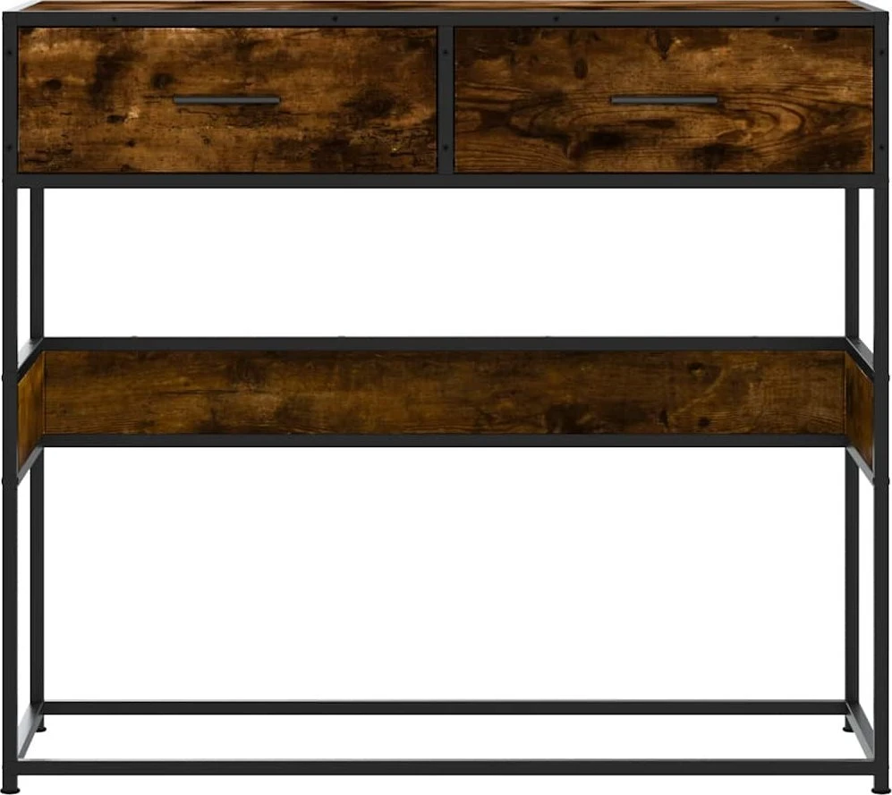 Konsolinis staliukas, dūminio ąžuolo, 90x35x80cm, mediena