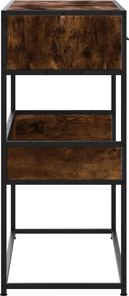Konsolinis staliukas, dūminio ąžuolo, 90x35x80cm, mediena