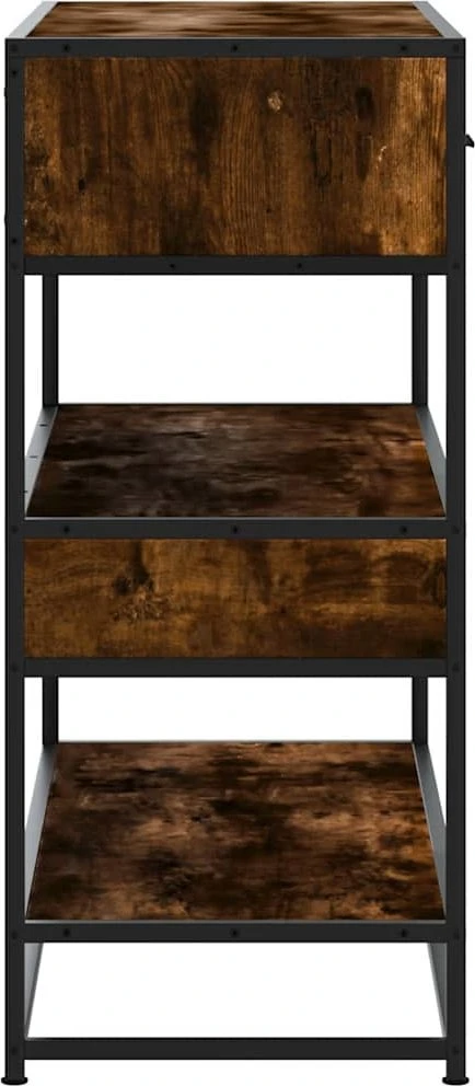 Konsolinis staliukas, dūminio ąžuolo, 90x35x80cm, mediena