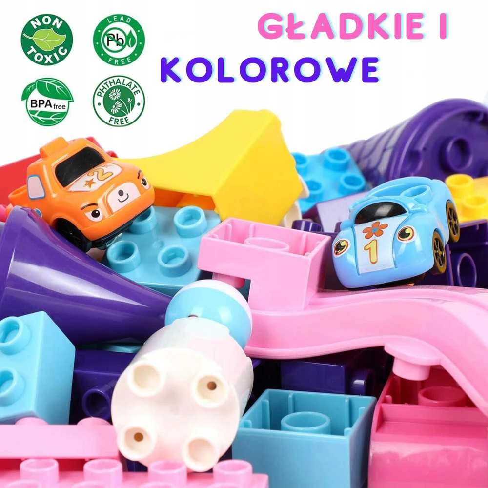 Konstrukcijos kaladėlės 162 detalės mergaitėms