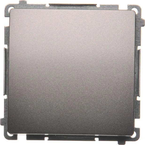 Kontakt-Simon Simon Basic 10AX 250V inox viena jungtis (BMW1.01/21)