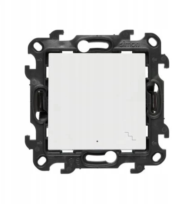 Kontakt-Simon porinis jungiklis Simon 24 su LED apšvietimu (modulis) IP20/IP44 10AX baltas (NW6L.01/11)