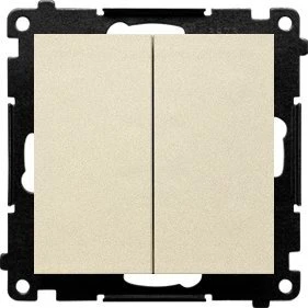 Kontakt-Simon Łącznik świecznikowy 55 TW5.01/144 moduł 10 AX, 250V~, szybkozłącza szampański mat