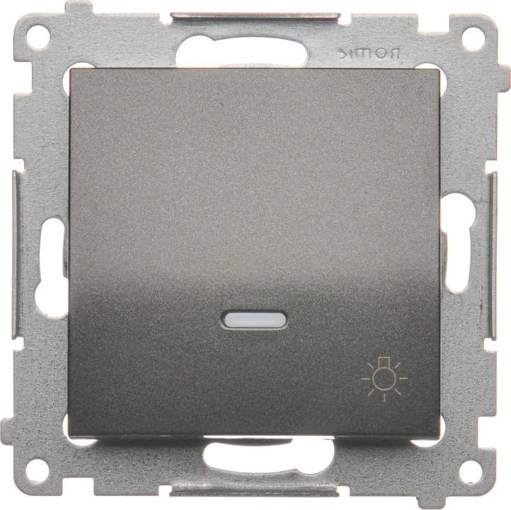 Kontakt-Simon Button šviestuvas antracitu apšviestas - DS1L.01 / 48