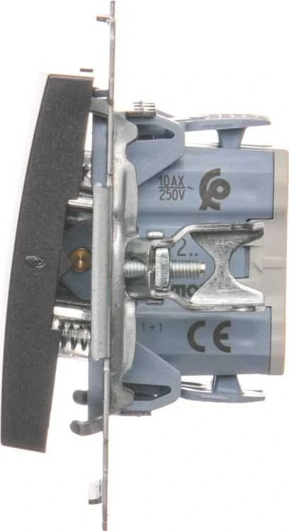 Kontakt-Simon Anthracite dvigubas mygtukas - DP2.01/48