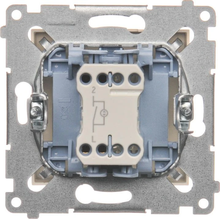 Kontakt-Simon Vienpusis jungiklis su foninio apšvietimo kremu - DW1L.01/41