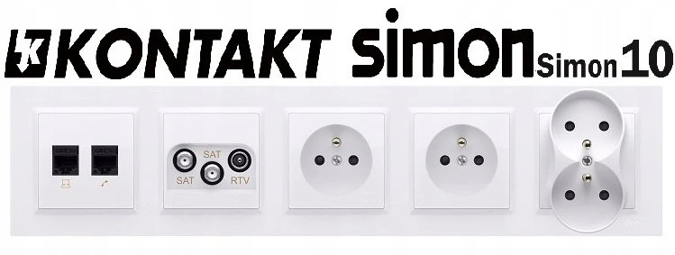 Kontakt Simon VIENAS MYGTUKAS/SPICT.Z/DĖKLĖS MYGTUKAS Juodas SIMON10