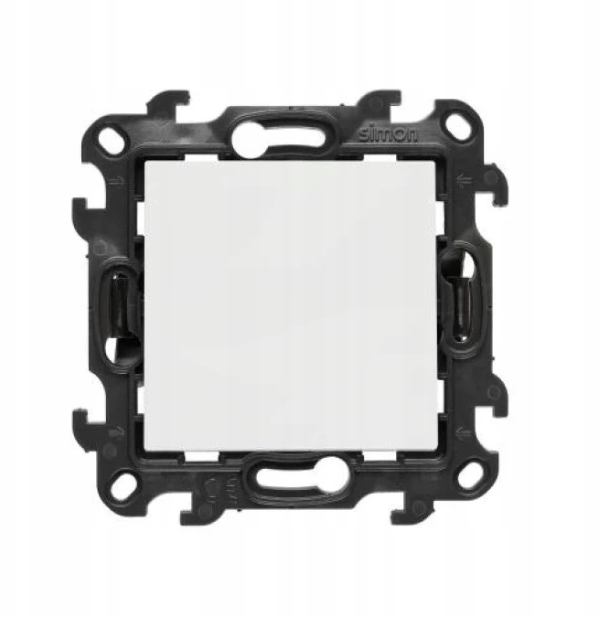 Kontakt-Simon Simon 24 kryžminis jungiklis be piktogramos su LED foniniu apšvietimu balta NW7L.01/X/11