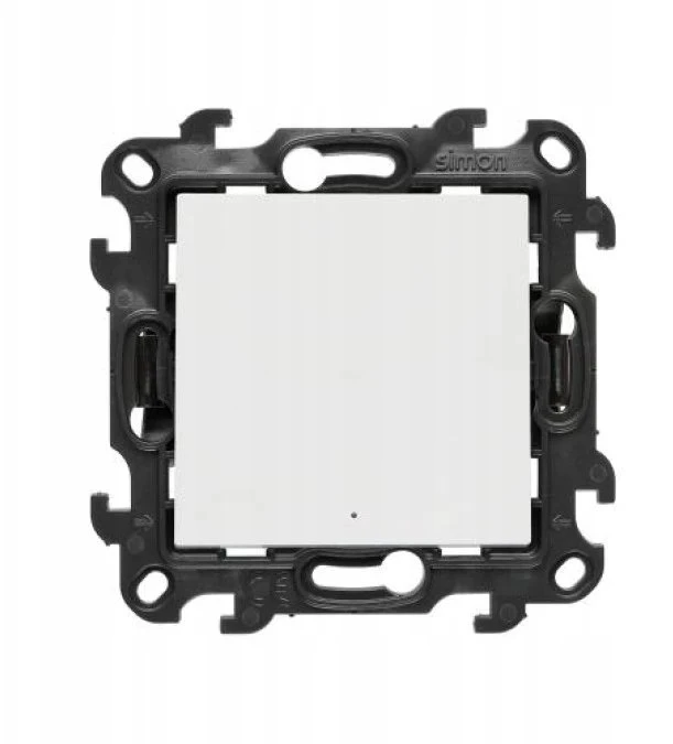 Kontakt Simon „Contact-Simon Simon“ 24 laiptų jungiklis be piktogramos su LED foniniu apšvietimu balta NW6L.01/X/11