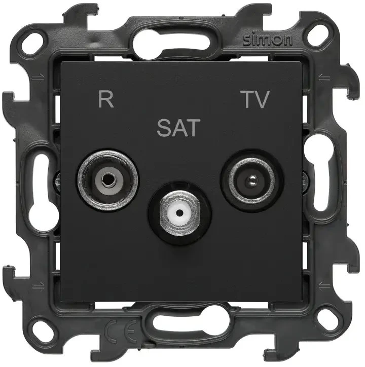 Kontakt Simon Susisiekite su Simonu Simonu 24 Lizdas antena R-TV-SAT pralaidus juodas kilimėlis NASP.01/49