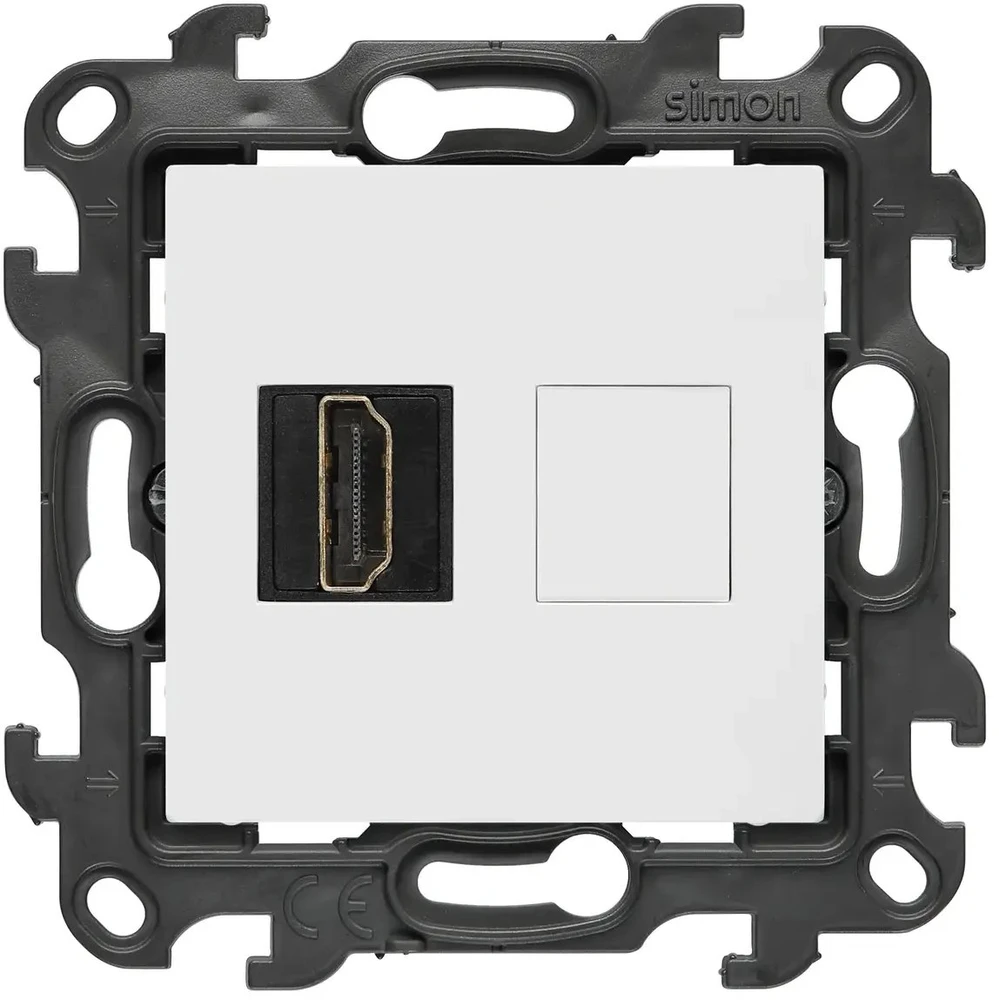 Kontakt Simon Kontaktai-Simon Simon 24 Lizdas HDMI 2.1 single balta NGHDMI121.01/11