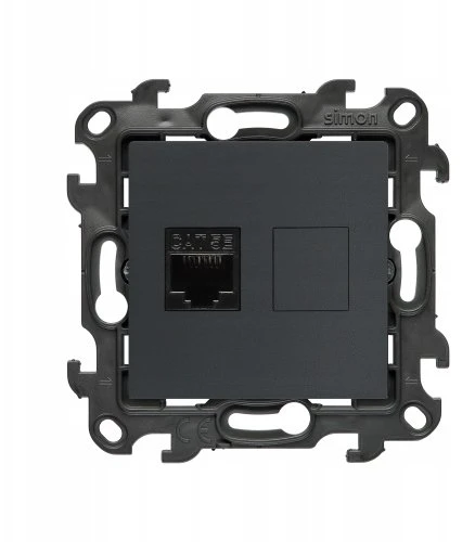 Kontakt Simon Susisiekite su Simonu Simonu 24 Lizdas kompiuterio viengubas RJ45 5e kategorijos grafito matinis N51.01/38