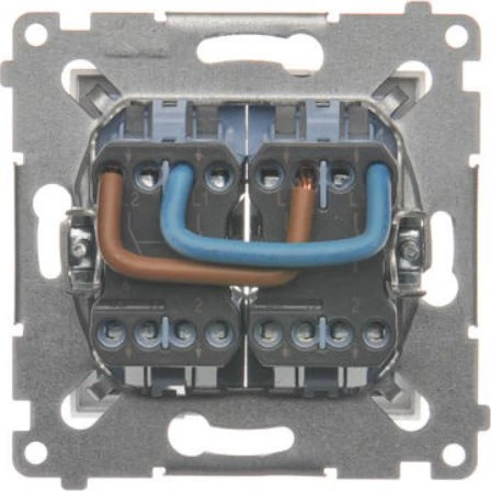 Kontakt Simon DW22A.01/11 SIMON54 JUNGTIS, Baltas